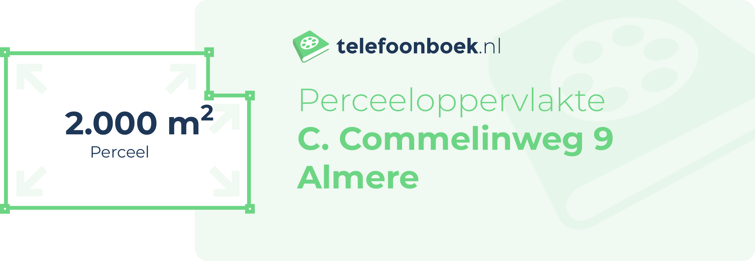 Perceeloppervlakte C. Commelinweg 9 Almere