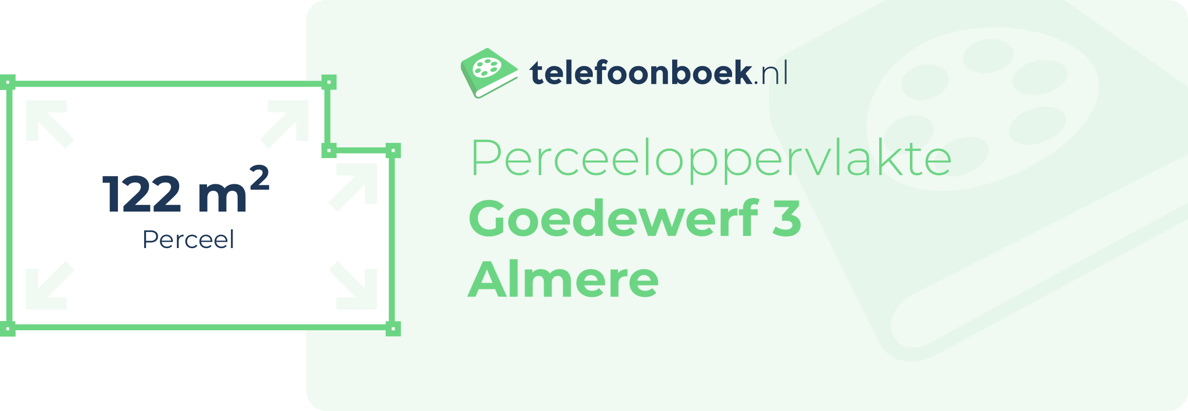 Perceeloppervlakte Goedewerf 3 Almere