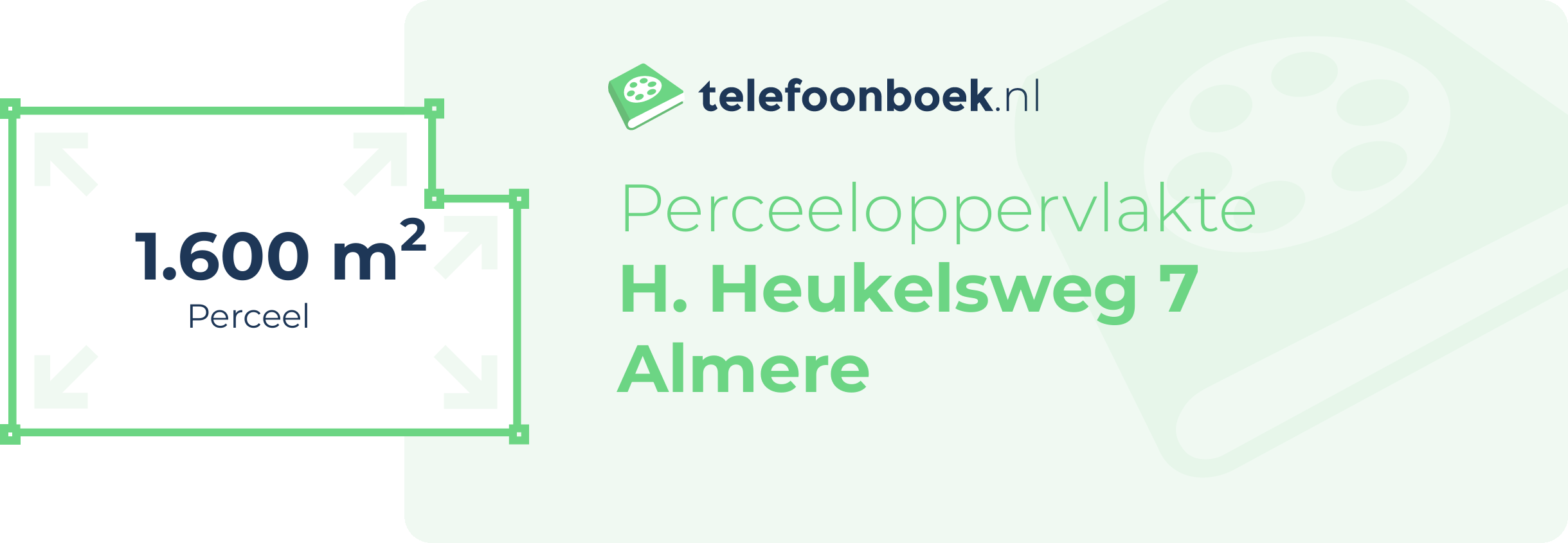 Perceeloppervlakte H. Heukelsweg 7 Almere