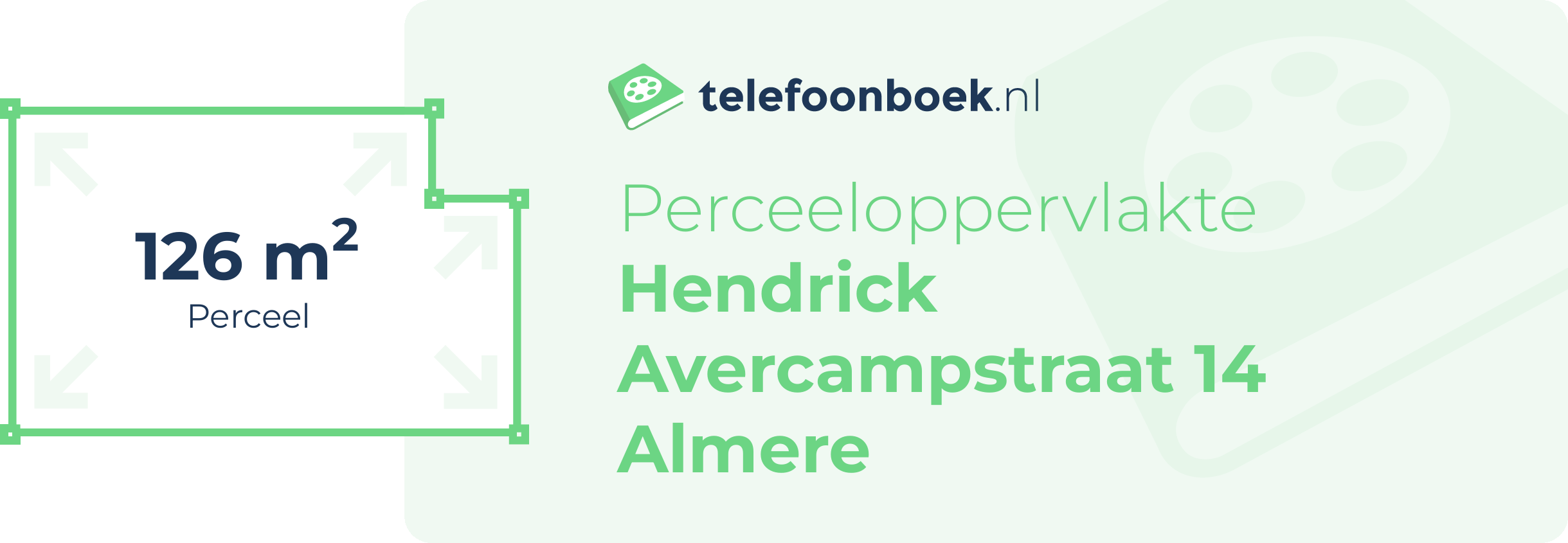 Perceeloppervlakte Hendrick Avercampstraat 14 Almere