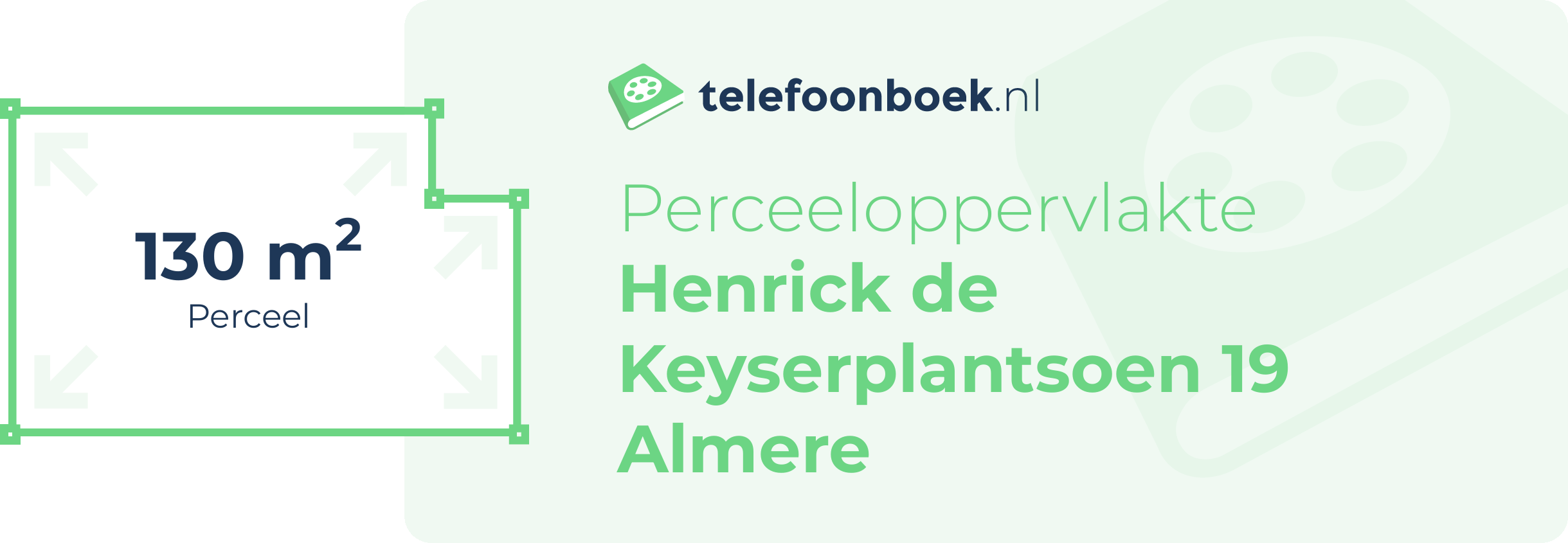 Perceeloppervlakte Henrick De Keyserplantsoen 19 Almere