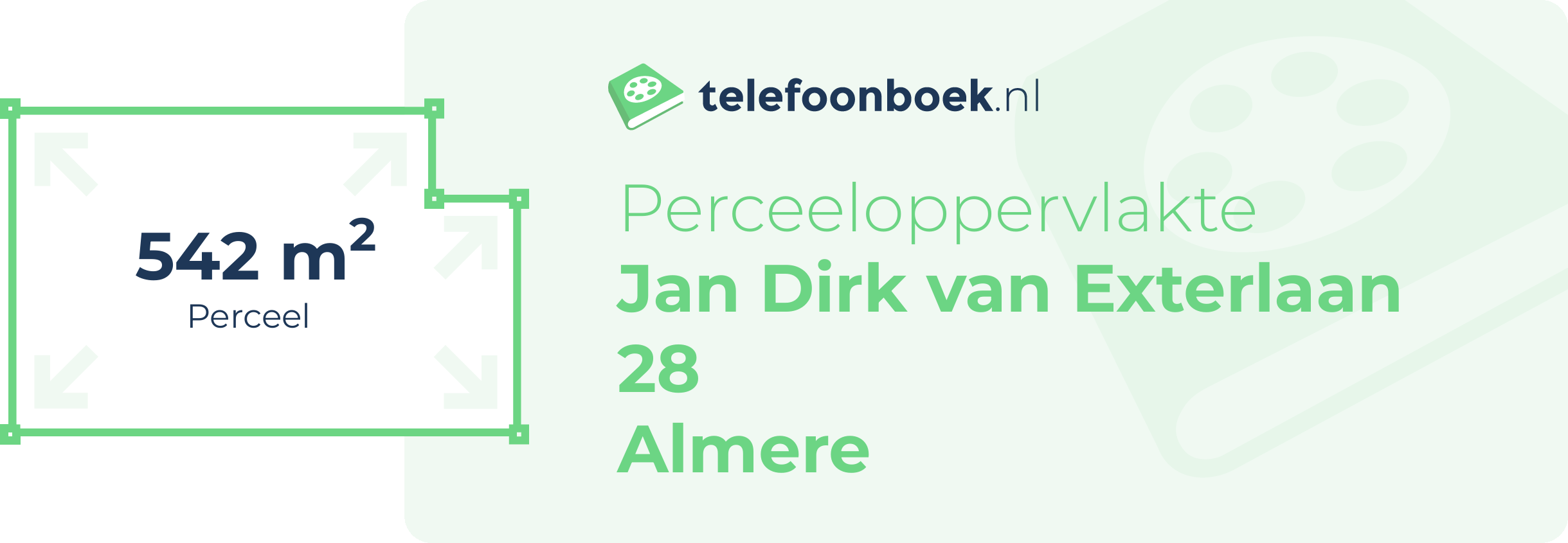 Perceeloppervlakte Jan Dirk Van Exterlaan 28 Almere