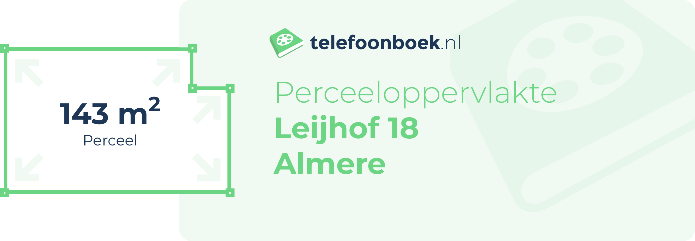 Perceeloppervlakte Leijhof 18 Almere