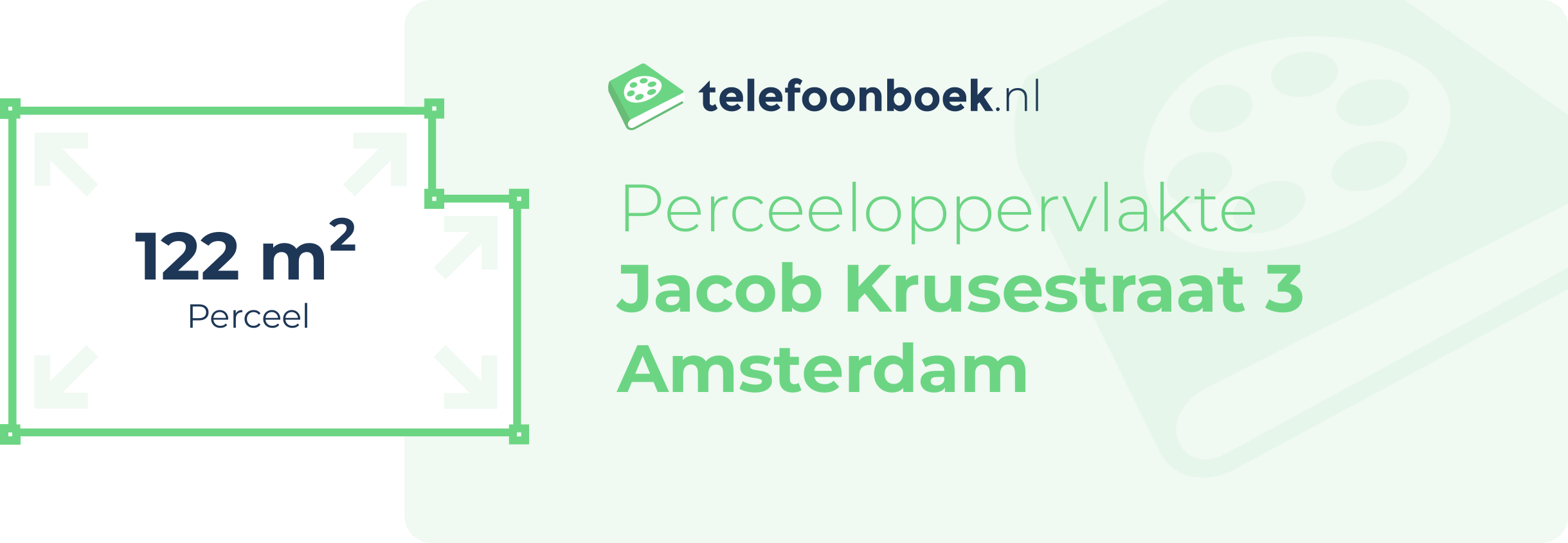 Perceeloppervlakte Jacob Krusestraat 3 Amsterdam
