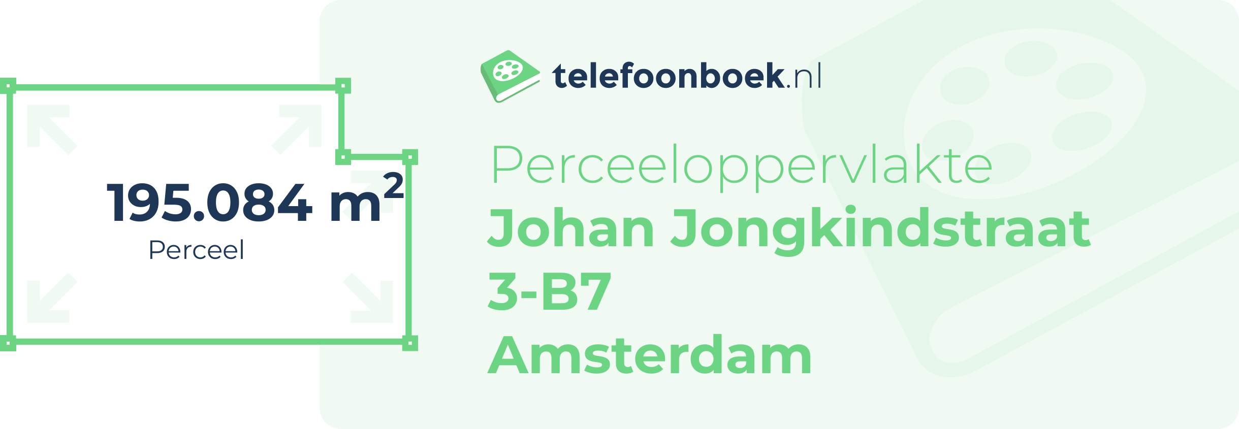 Perceeloppervlakte Johan Jongkindstraat 3-B7 Amsterdam