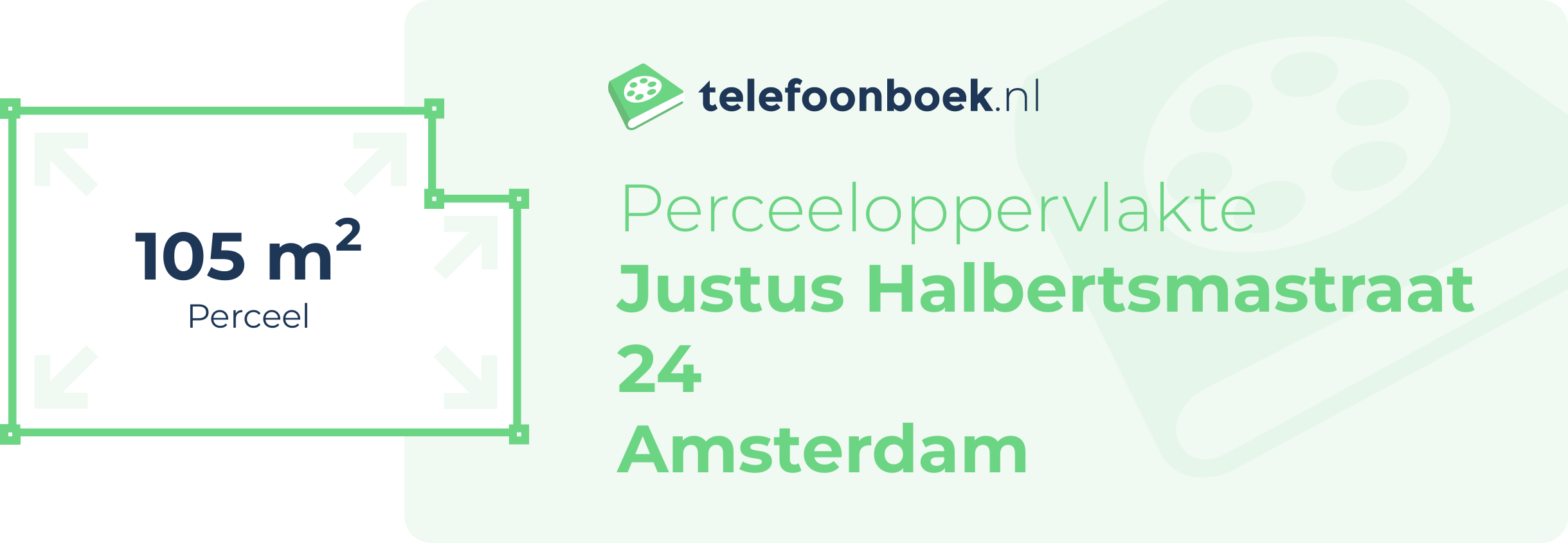 Perceeloppervlakte Justus Halbertsmastraat 24 Amsterdam