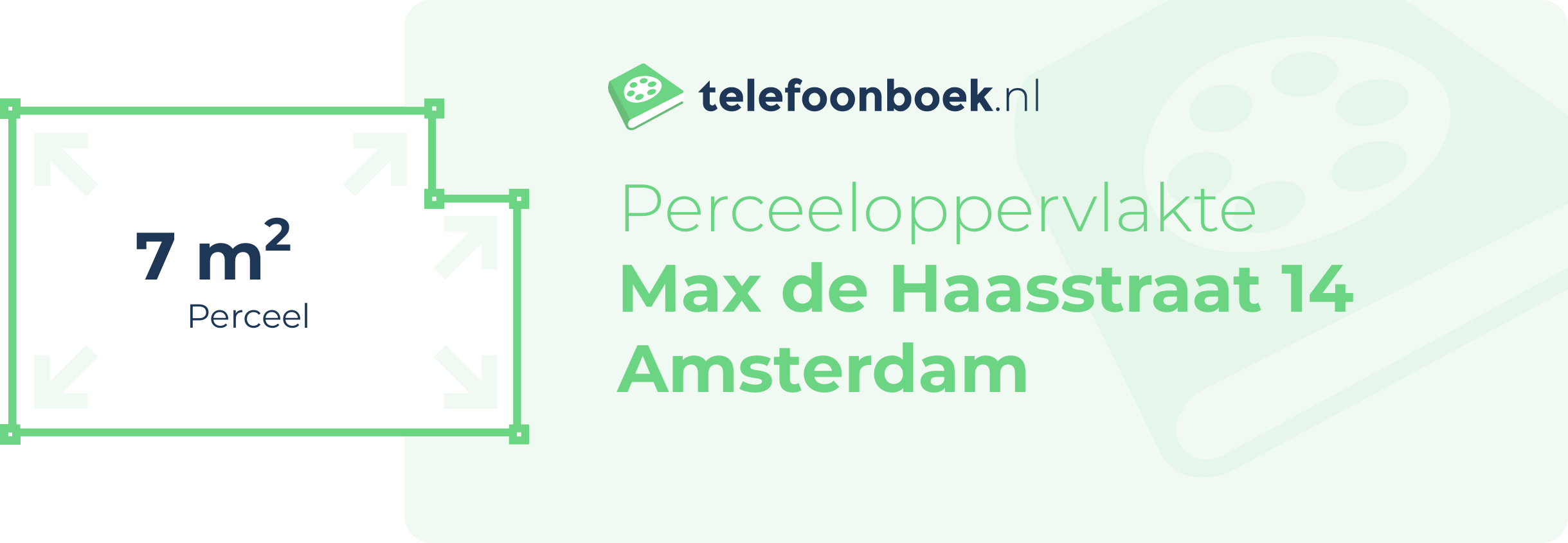 Perceeloppervlakte Max De Haasstraat 14 Amsterdam