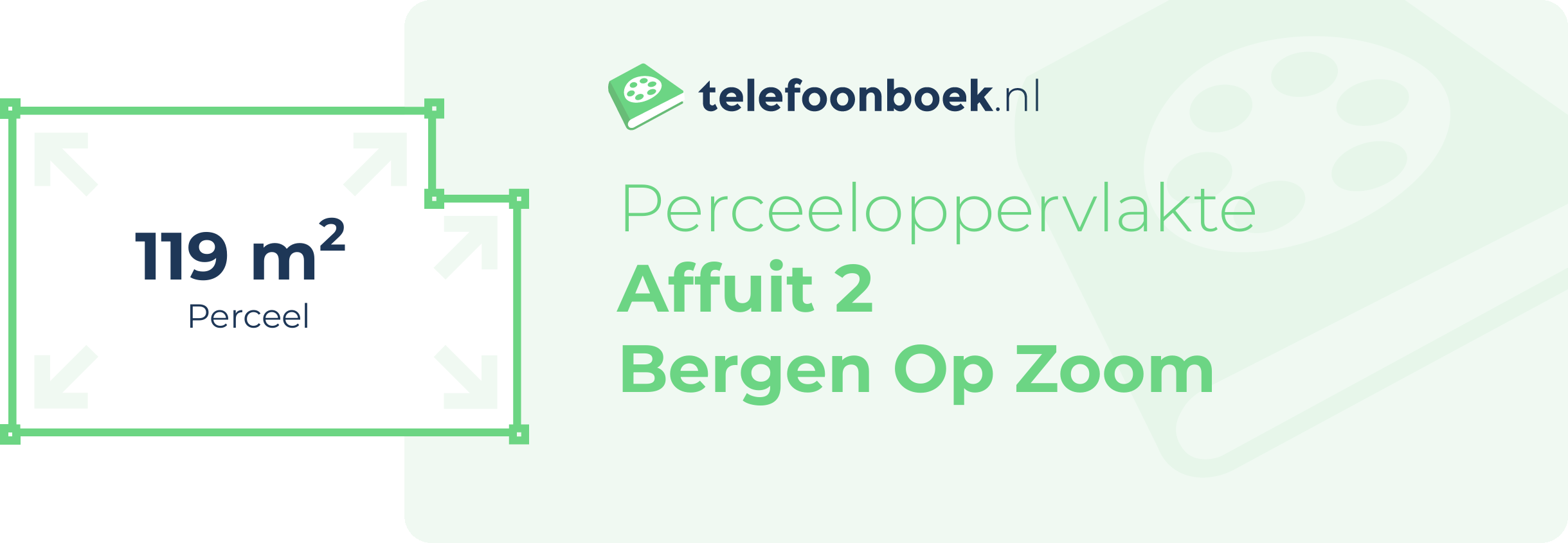 Perceeloppervlakte Affuit 2 Bergen Op Zoom