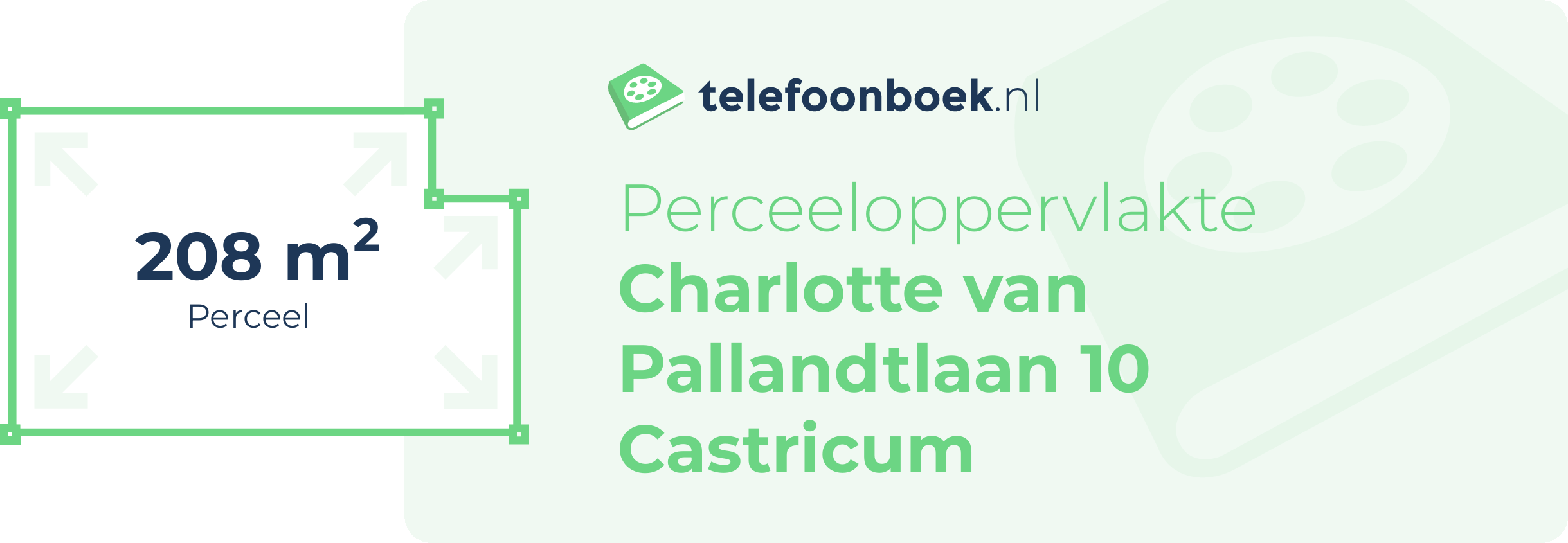 Perceeloppervlakte Charlotte Van Pallandtlaan 10 Castricum