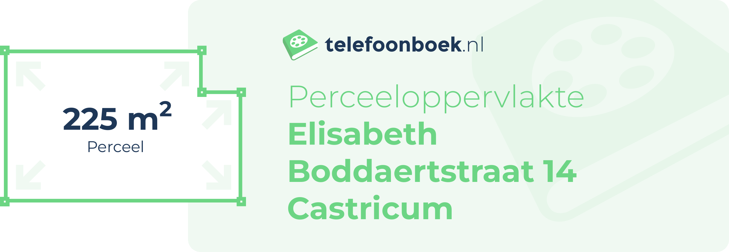 Perceeloppervlakte Elisabeth Boddaertstraat 14 Castricum