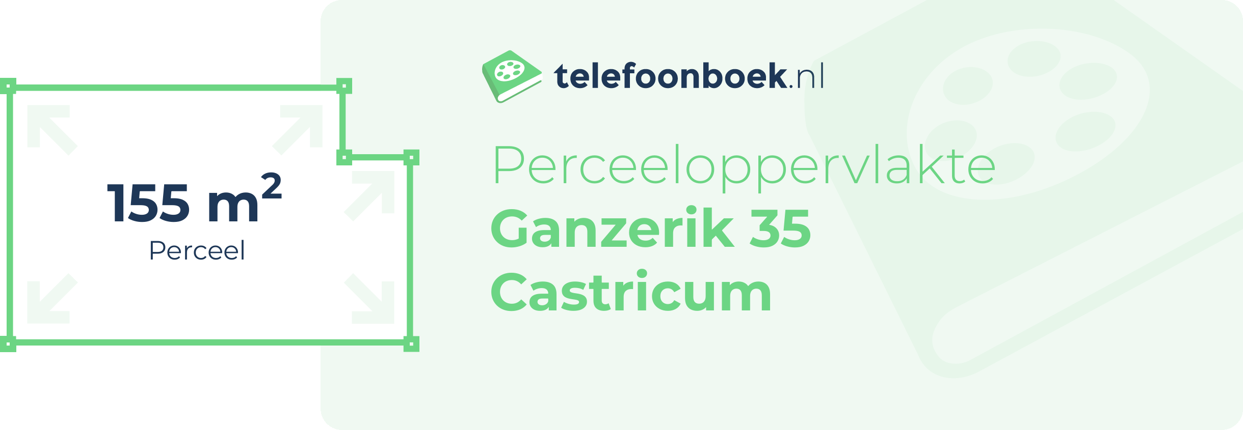Perceeloppervlakte Ganzerik 35 Castricum