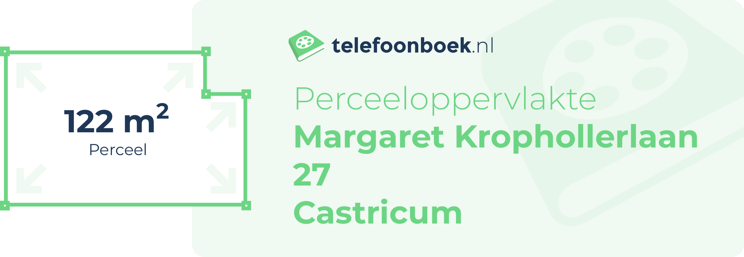 Perceeloppervlakte Margaret Krophollerlaan 27 Castricum