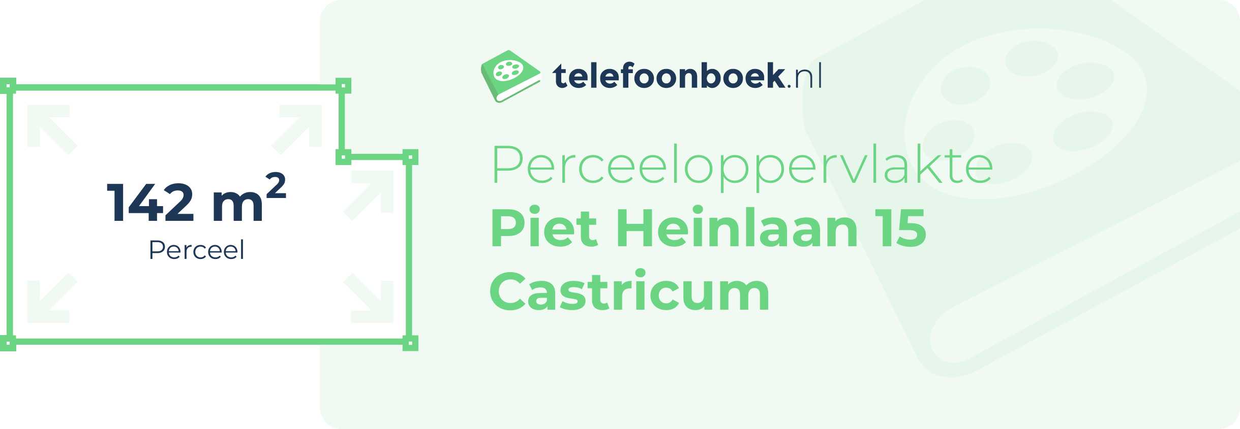 Perceeloppervlakte Piet Heinlaan 15 Castricum