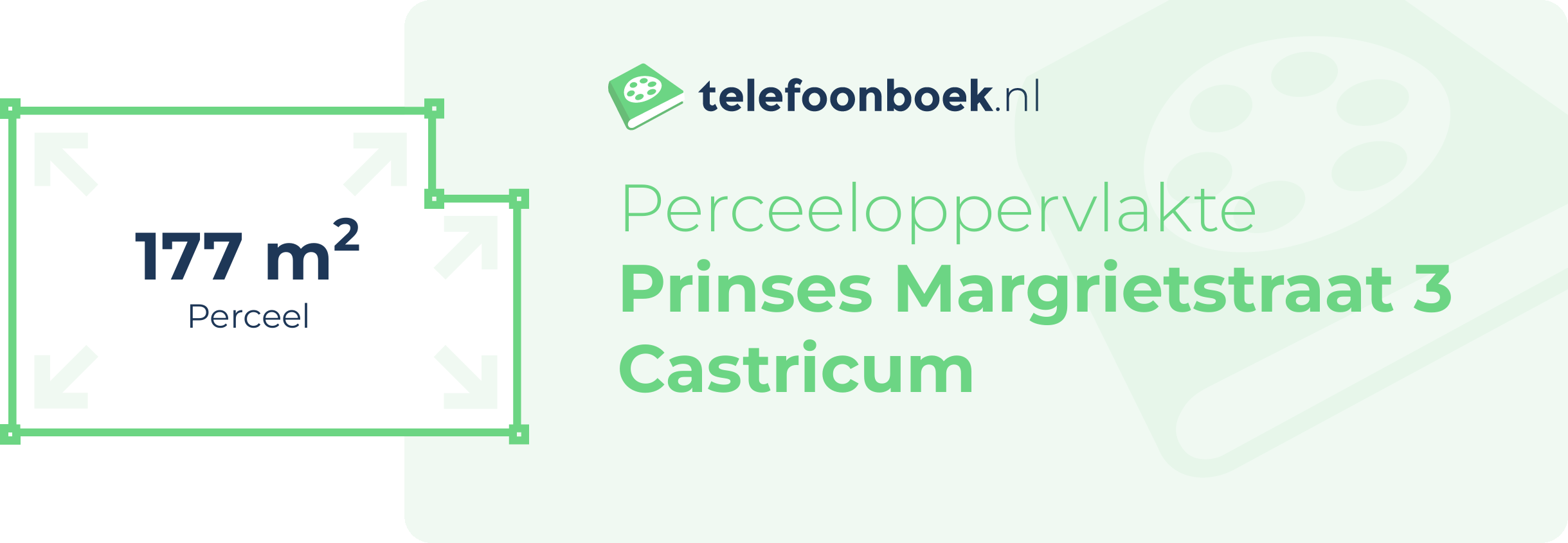 Perceeloppervlakte Prinses Margrietstraat 3 Castricum