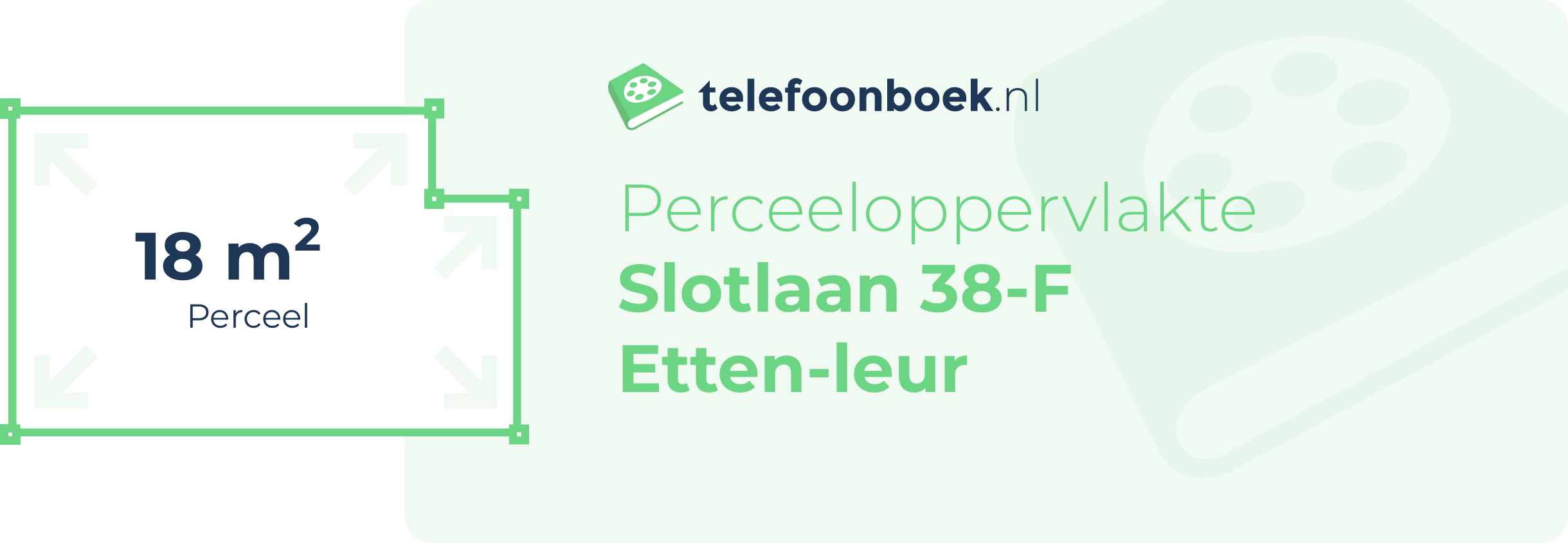 Perceeloppervlakte Slotlaan 38-F Etten-Leur