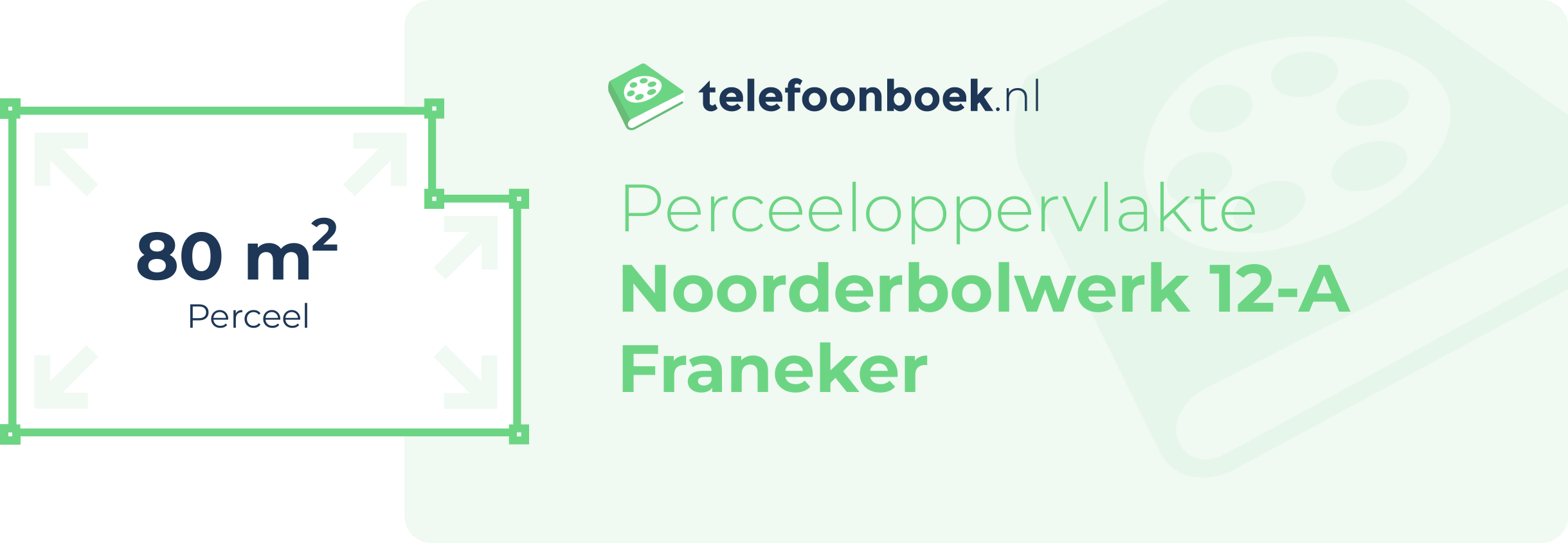Perceeloppervlakte Noorderbolwerk 12-A Franeker