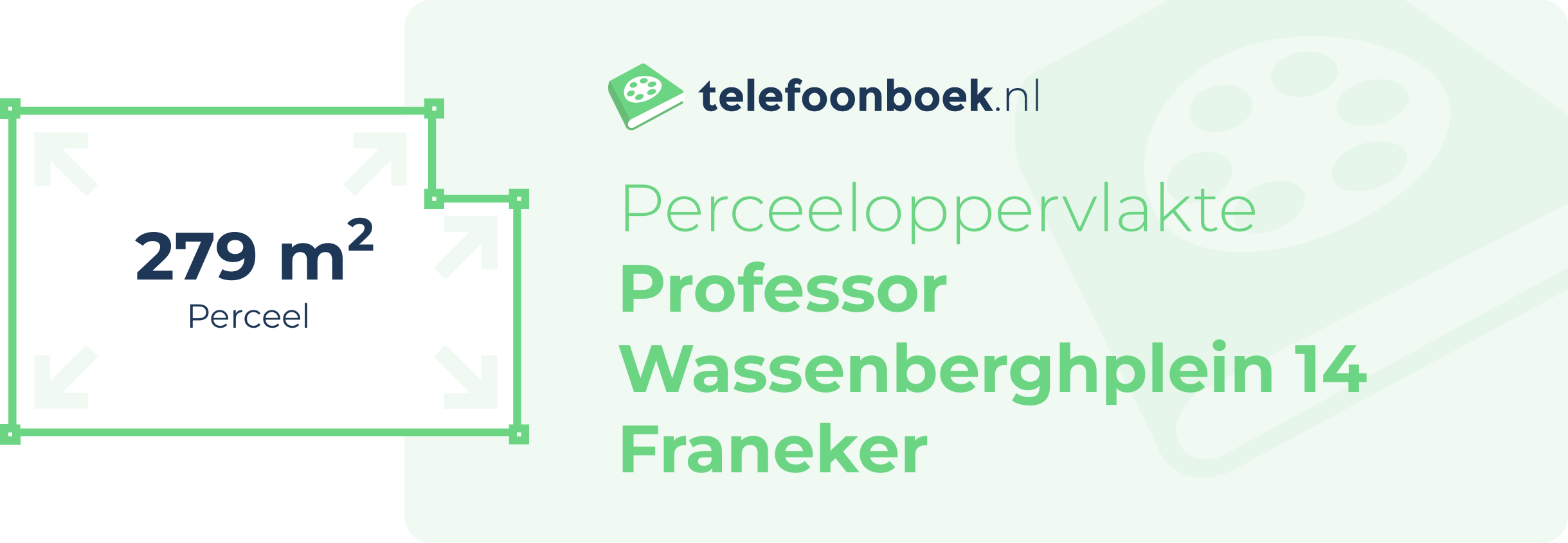 Perceeloppervlakte Professor Wassenberghplein 14 Franeker
