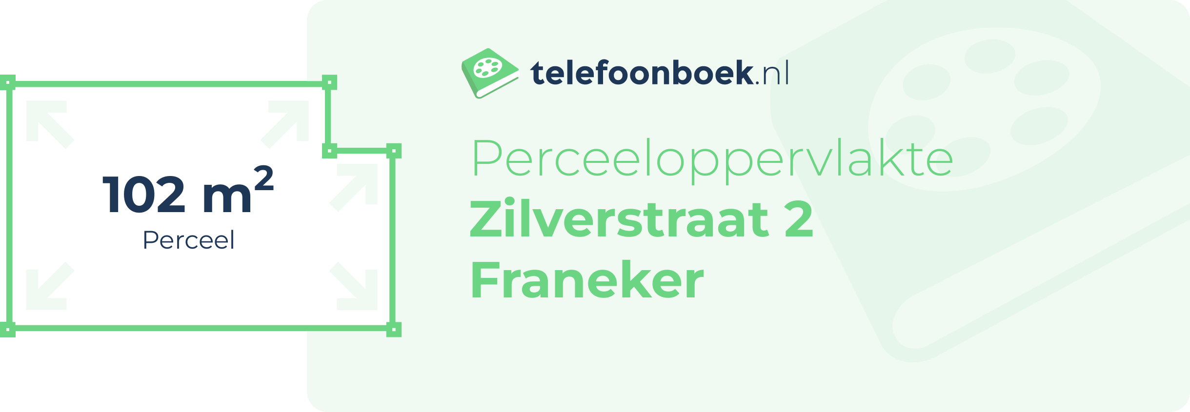 Perceeloppervlakte Zilverstraat 2 Franeker