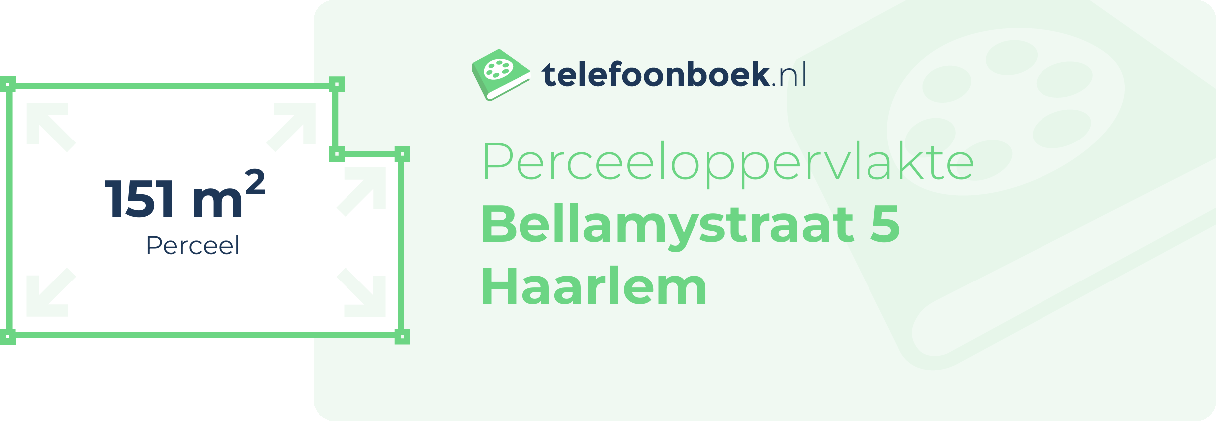 Perceeloppervlakte Bellamystraat 5 Haarlem