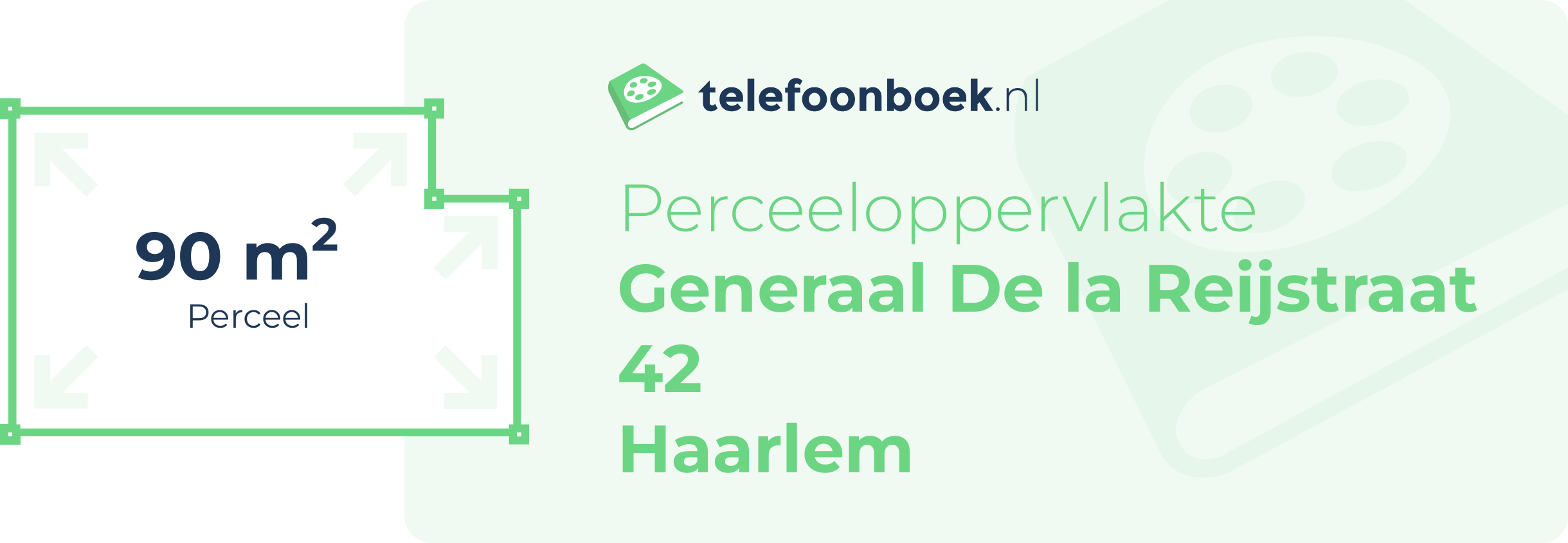 Perceeloppervlakte Generaal De La Reijstraat 42 Haarlem