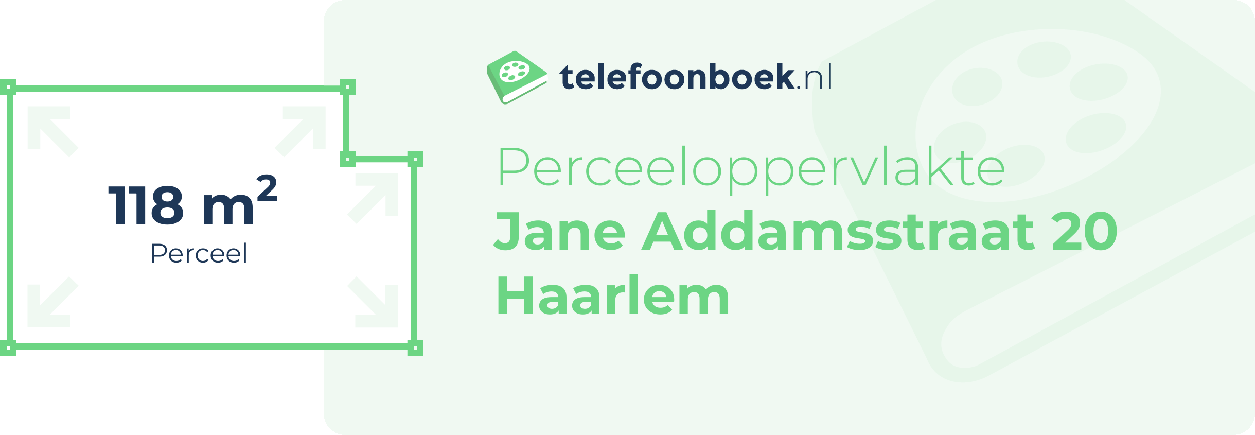 Perceeloppervlakte Jane Addamsstraat 20 Haarlem
