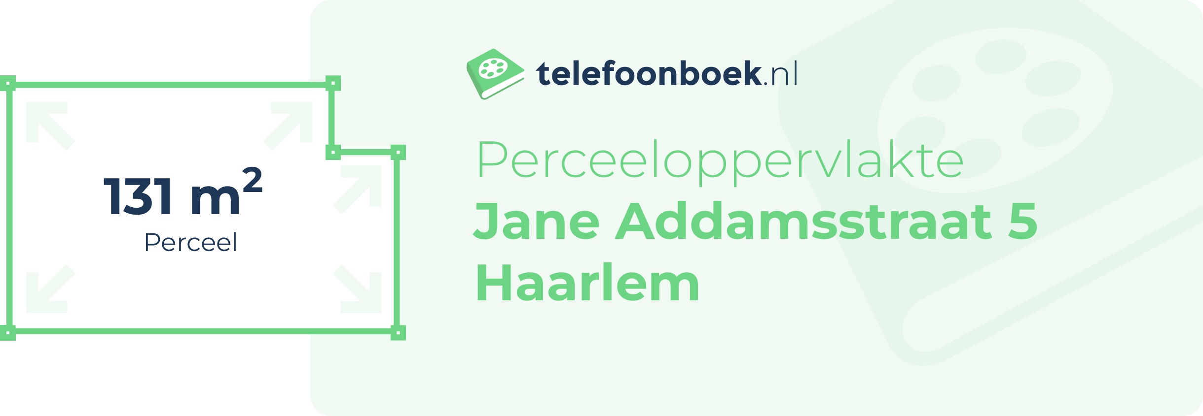 Perceeloppervlakte Jane Addamsstraat 5 Haarlem