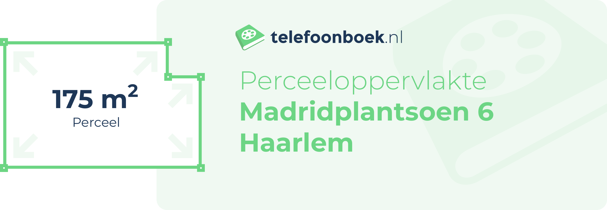 Perceeloppervlakte Madridplantsoen 6 Haarlem