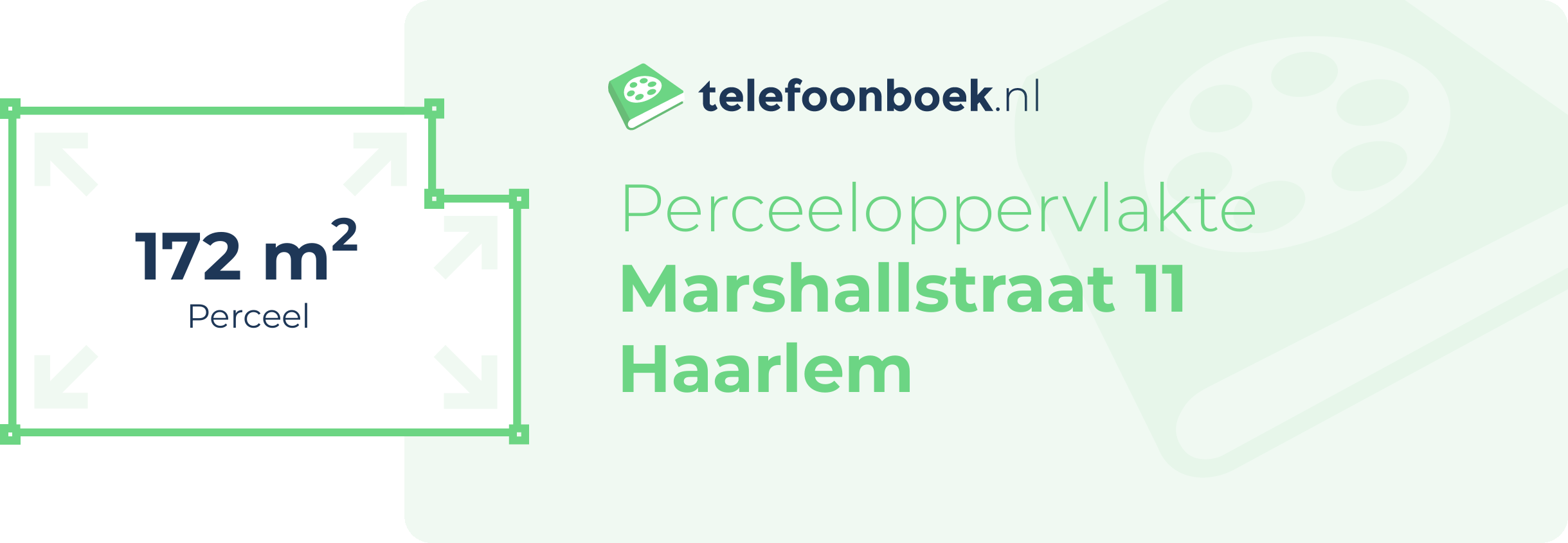Perceeloppervlakte Marshallstraat 11 Haarlem