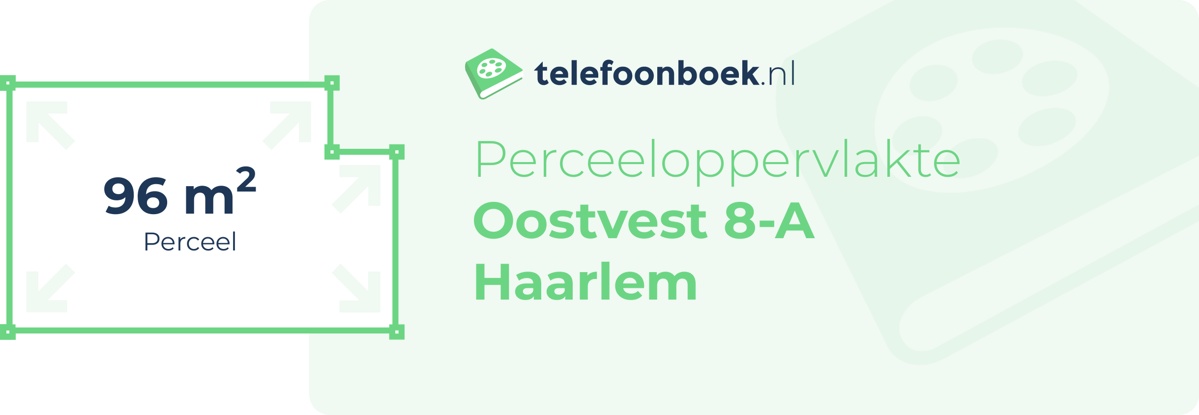 Perceeloppervlakte Oostvest 8-A Haarlem