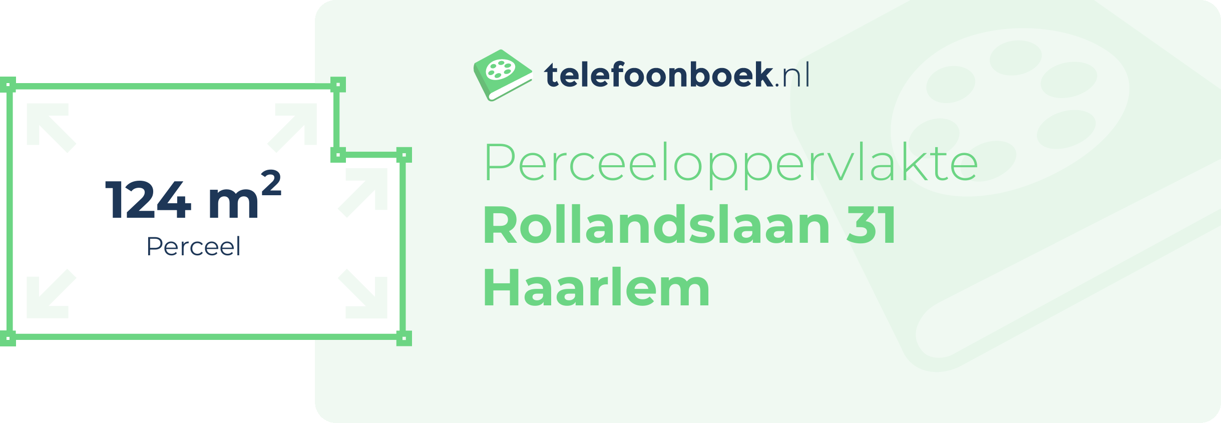 Perceeloppervlakte Rollandslaan 31 Haarlem