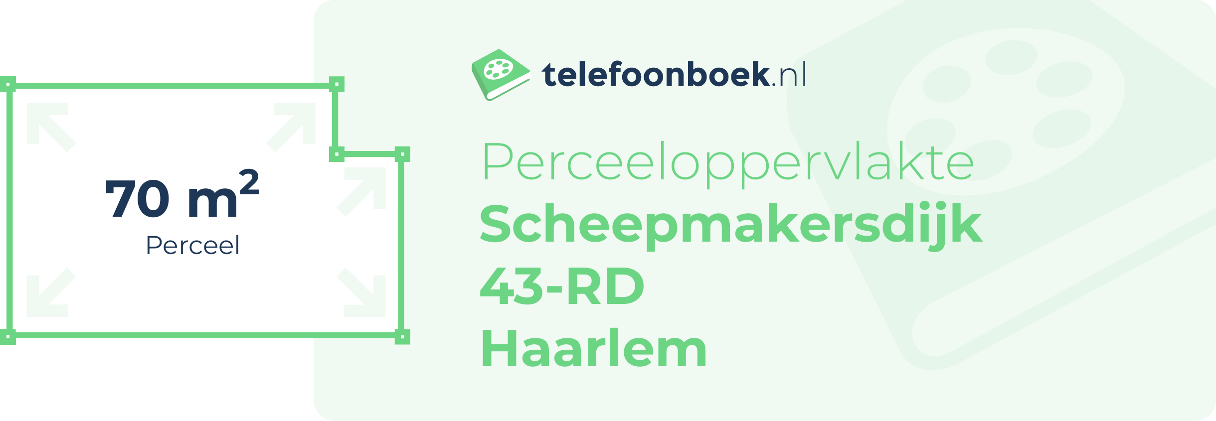 Perceeloppervlakte Scheepmakersdijk 43-RD Haarlem