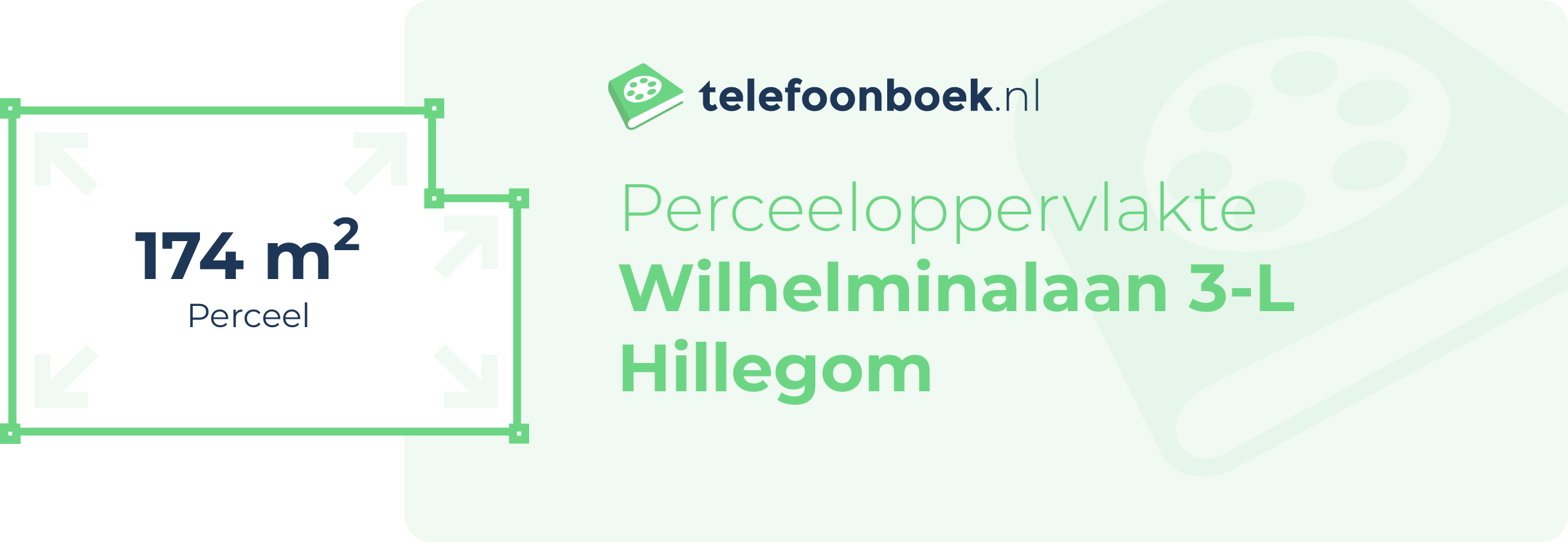Perceeloppervlakte Wilhelminalaan 3-L Hillegom