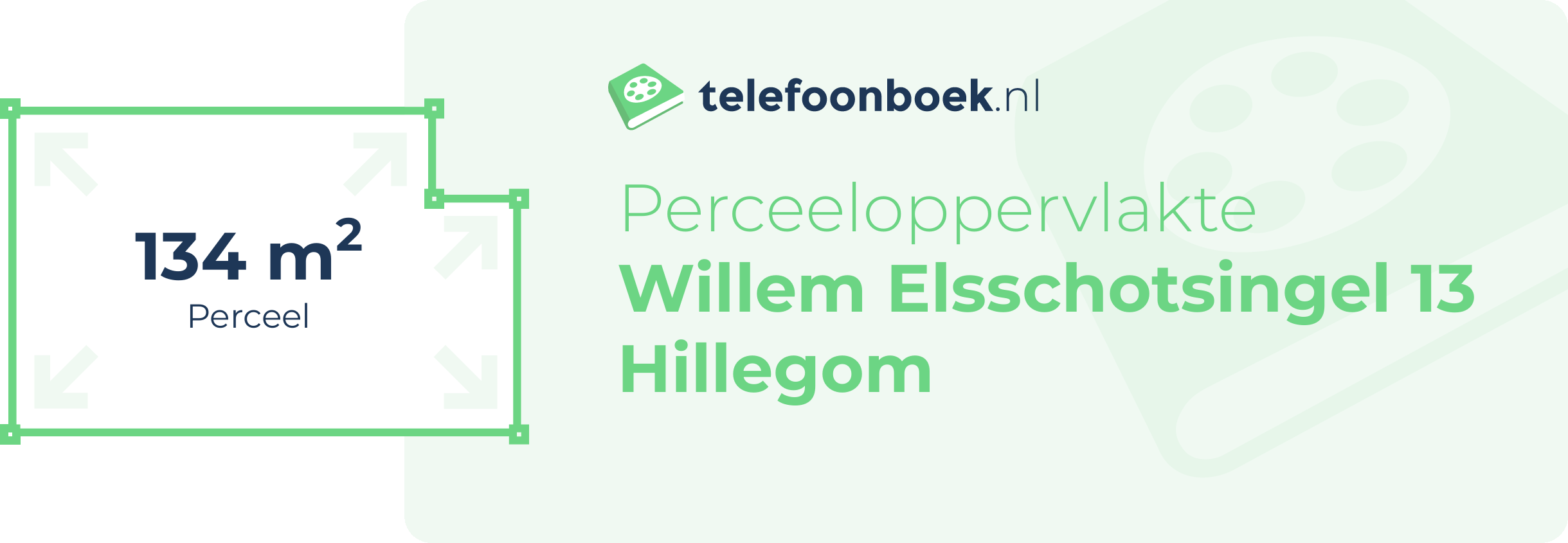 Perceeloppervlakte Willem Elsschotsingel 13 Hillegom