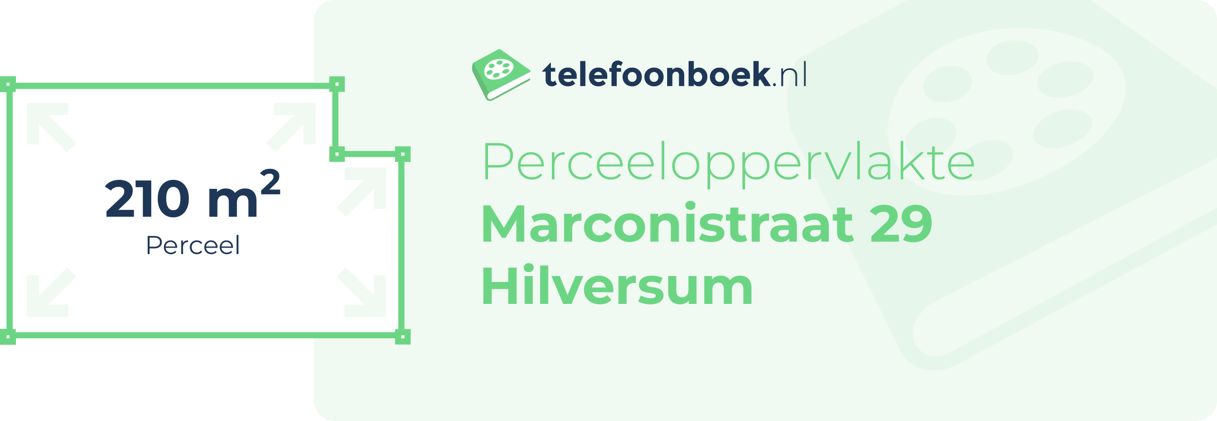 Perceeloppervlakte Marconistraat 29 Hilversum