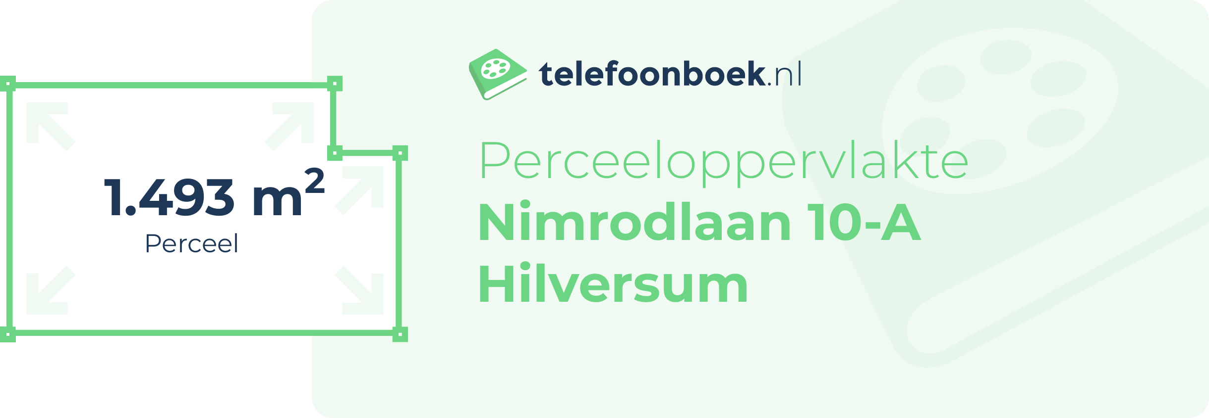 Perceeloppervlakte Nimrodlaan 10-A Hilversum
