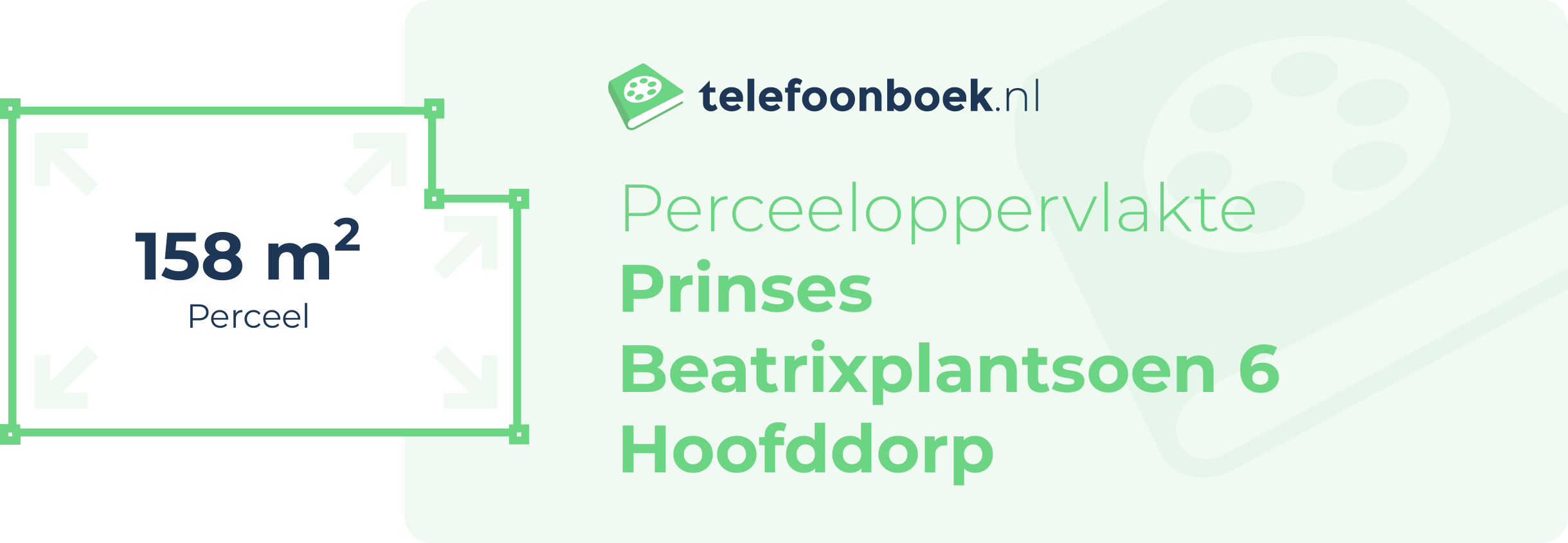 Perceeloppervlakte Prinses Beatrixplantsoen 6 Hoofddorp