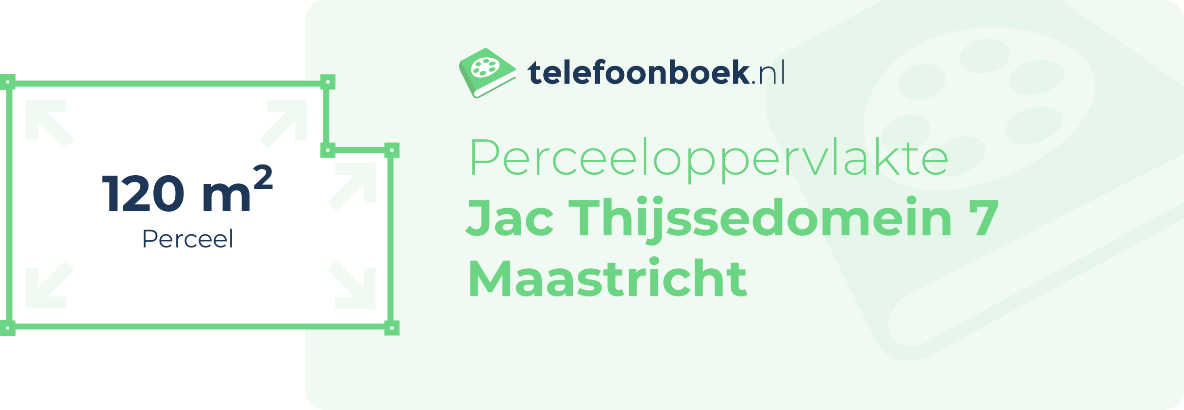 Perceeloppervlakte Jac Thijssedomein 7 Maastricht