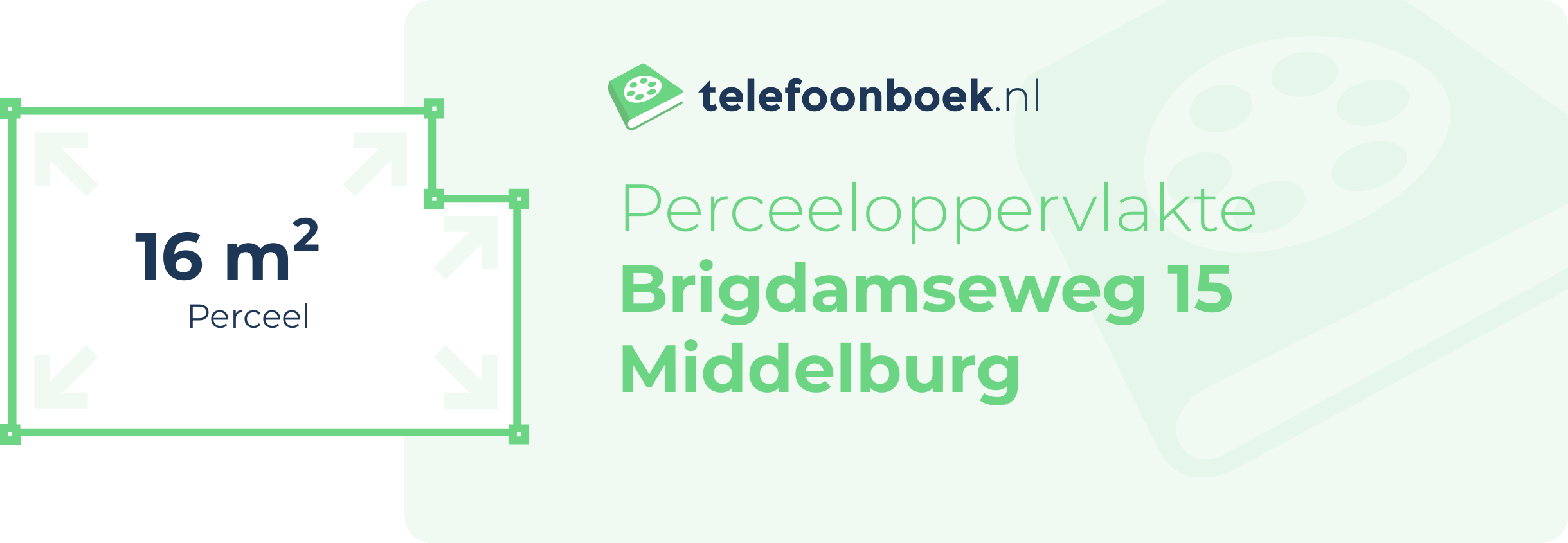 Perceeloppervlakte Brigdamseweg 15 Middelburg
