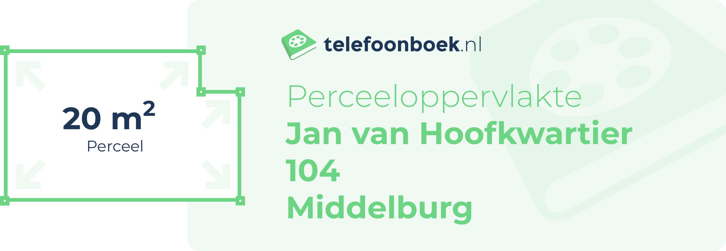 Perceeloppervlakte Jan Van Hoofkwartier 104 Middelburg