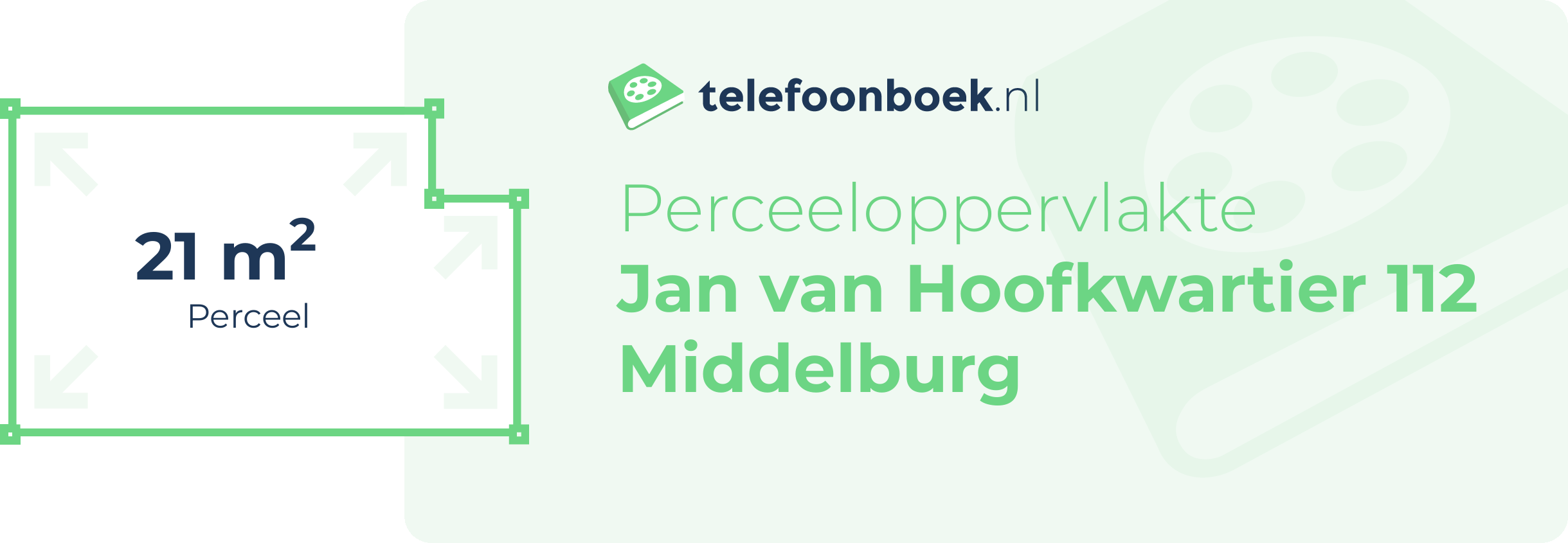 Perceeloppervlakte Jan Van Hoofkwartier 112 Middelburg