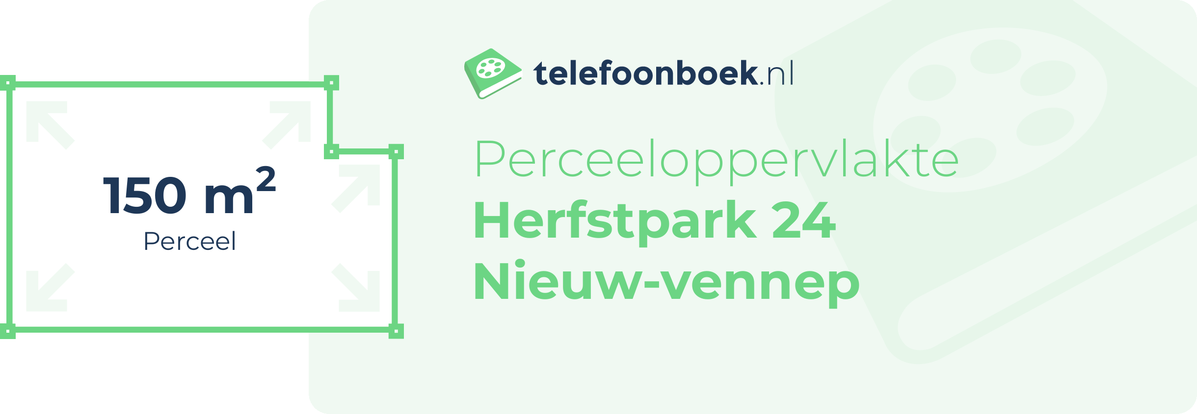 Perceeloppervlakte Herfstpark 24 Nieuw-Vennep