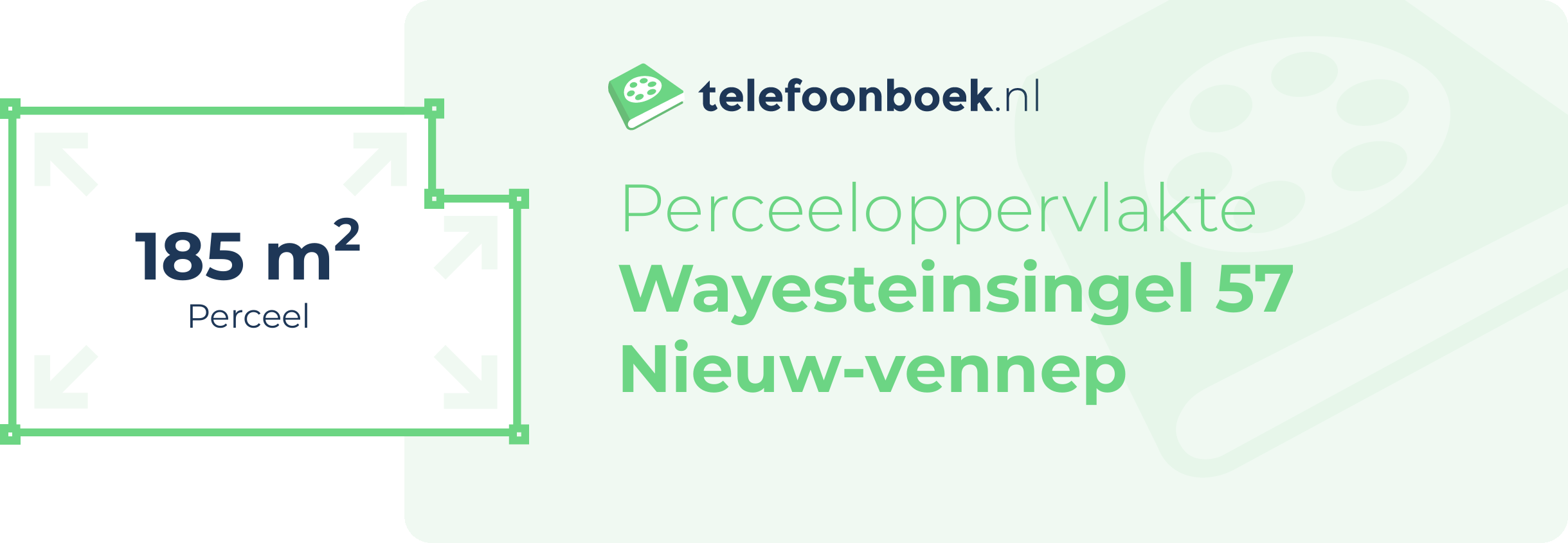 Perceeloppervlakte Wayesteinsingel 57 Nieuw-Vennep