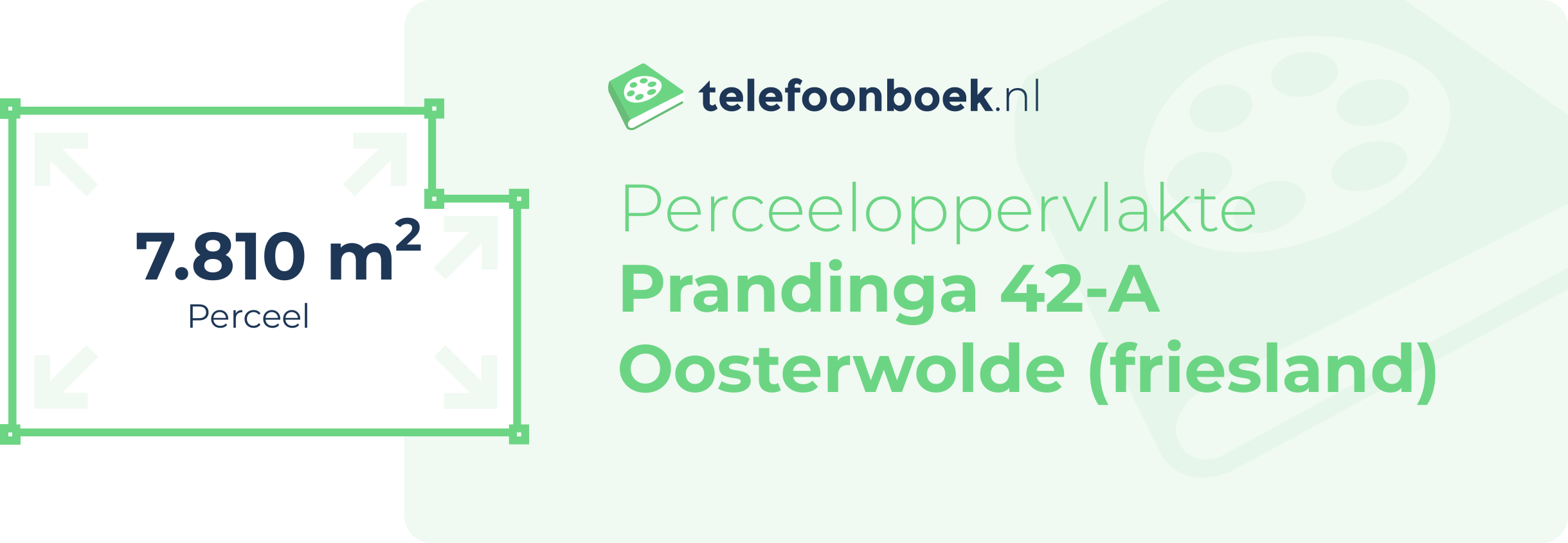 Perceeloppervlakte Prandinga 42-A Oosterwolde (Friesland)