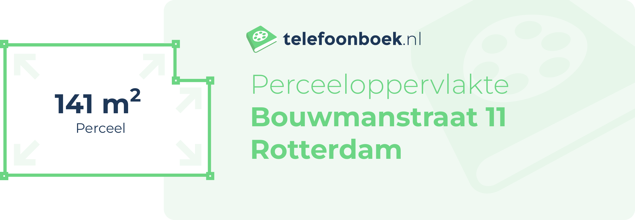 Perceeloppervlakte Bouwmanstraat 11 Rotterdam