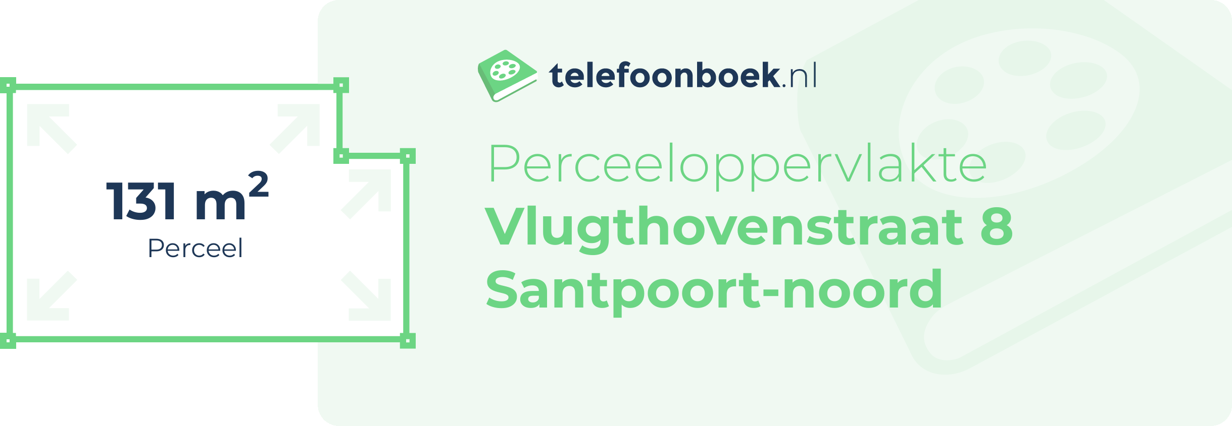 Perceeloppervlakte Vlugthovenstraat 8 Santpoort-Noord