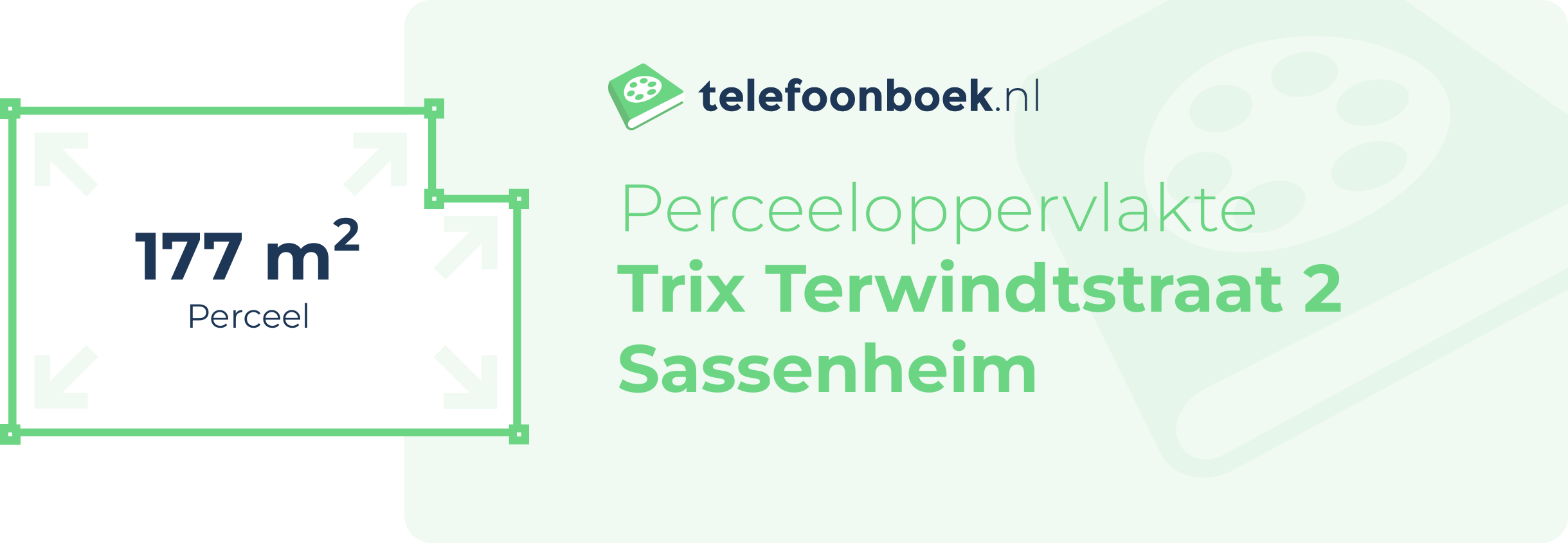 Perceeloppervlakte Trix Terwindtstraat 2 Sassenheim