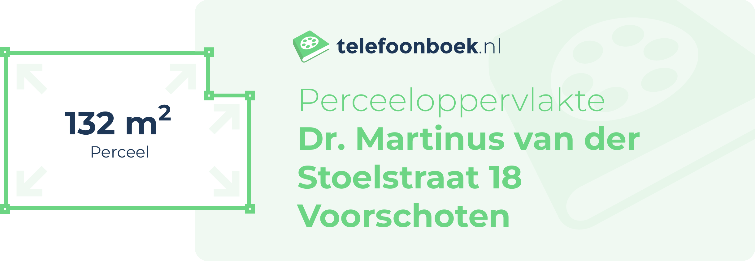 Perceeloppervlakte Dr. Martinus Van Der Stoelstraat 18 Voorschoten