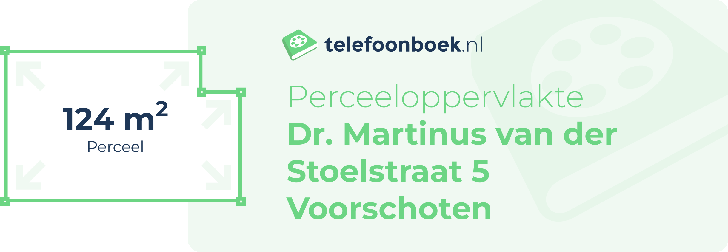 Perceeloppervlakte Dr. Martinus Van Der Stoelstraat 5 Voorschoten