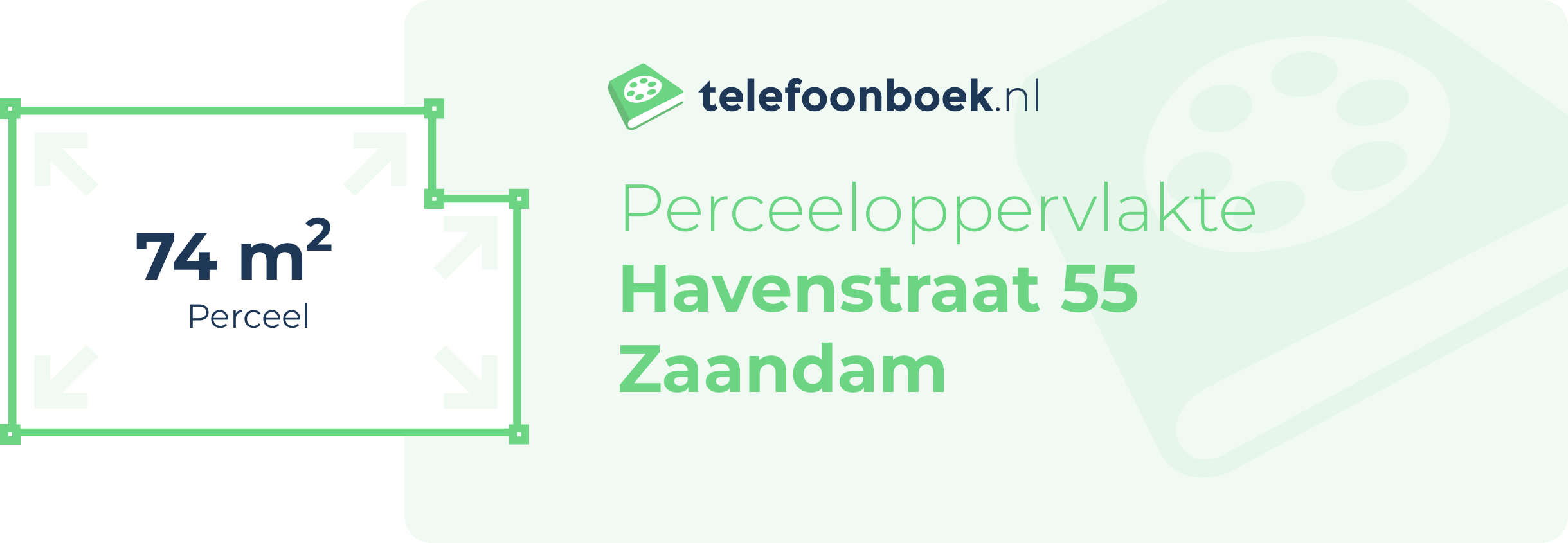 Perceeloppervlakte Havenstraat 55 Zaandam