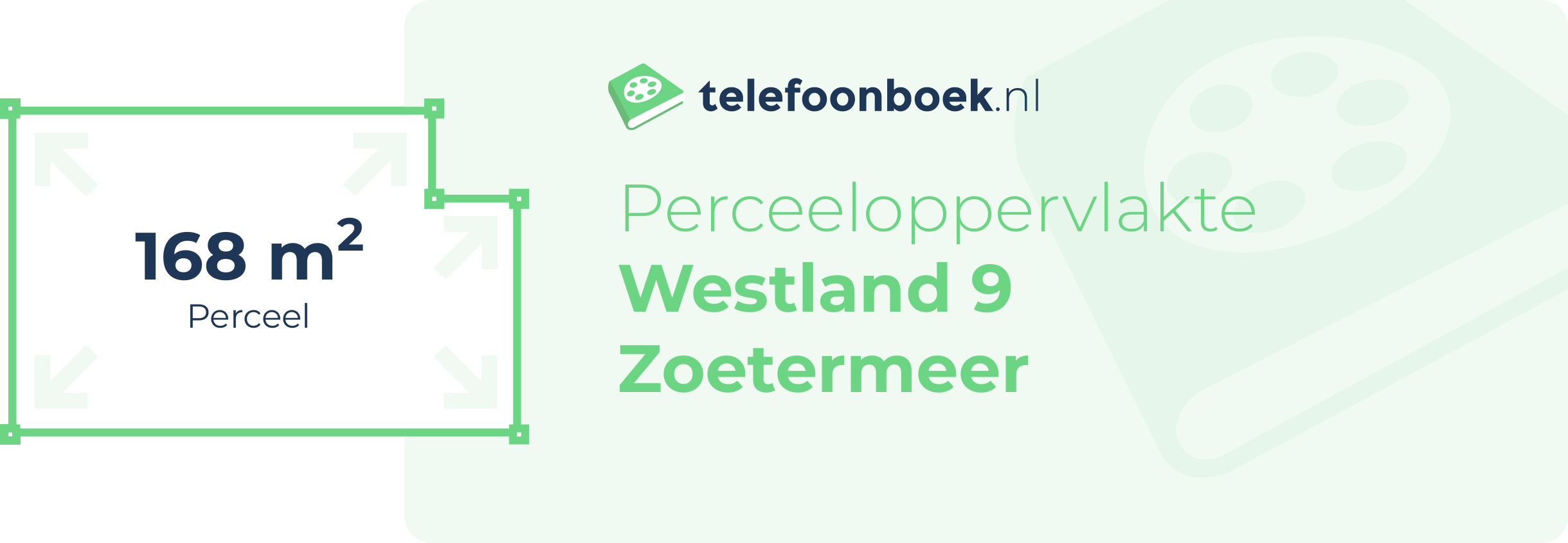 Perceeloppervlakte Westland 9 Zoetermeer